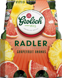 Grolsch Radler Grapefruit Ananas set van 6 flesjes van 30cl.